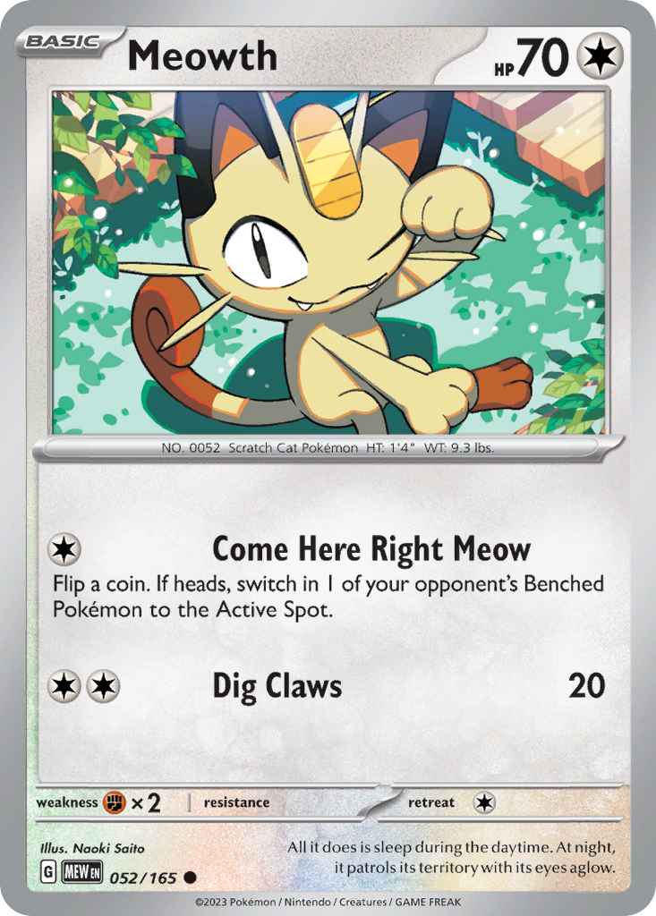 Meowth - 052/165 - 151