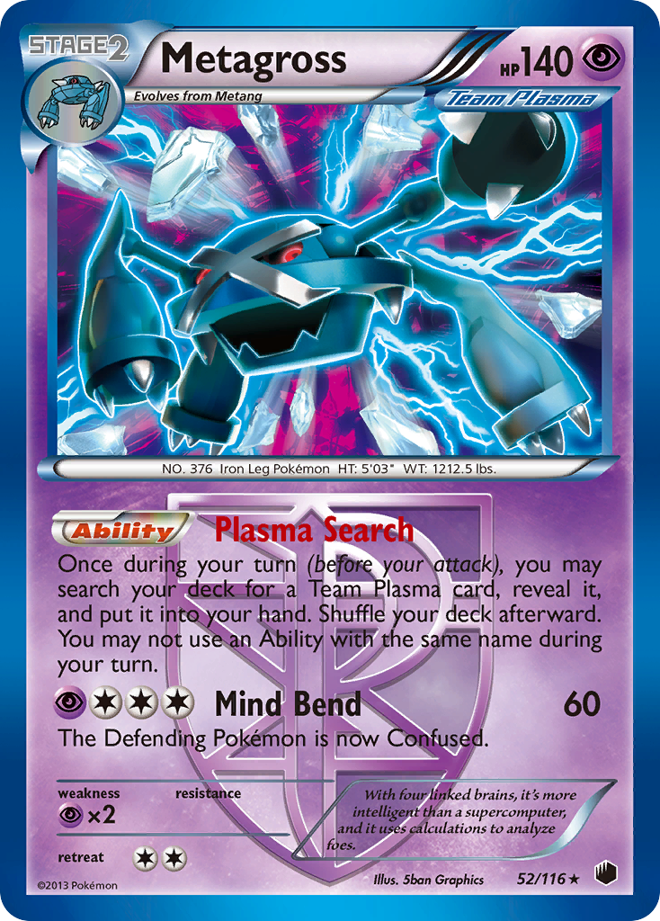 Metagross - 052/116 - Plasma Freeze