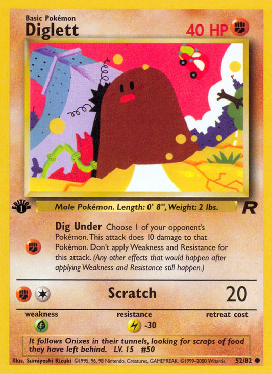 Diglett - 52/82 - Team Rocket