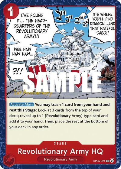 Revolutionary Army HQ - OP05-021 - Uncommon - Awakening of the New Era: 1st Anniversary Tournament Cards