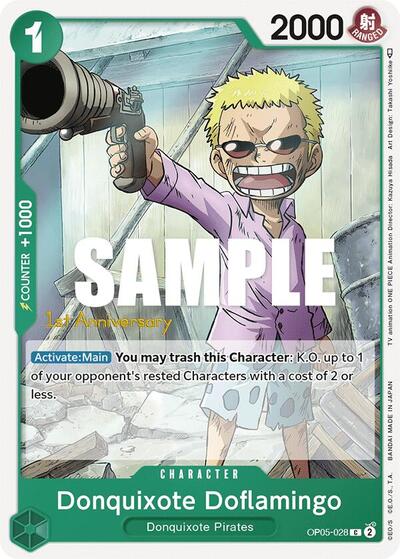 Donquixote Doflamingo - OP05-028 - Common - Awakening of the New Era: 1st Anniversary Tournament Cards