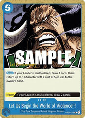 Let Us Begin the World of Violence!! - OP05-059 - Uncommon - Awakening of the New Era: 1st Anniversary Tournament Cards