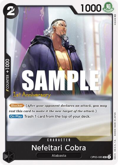 Nefeltari Cobra - OP05-085 - Uncommon - Awakening of the New Era: 1st Anniversary Tournament Cards