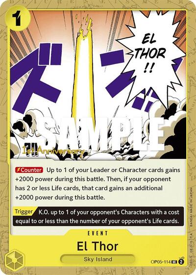 El Thor - OP05-114 - Uncommon - Awakening of the New Era: 1st Anniversary Tournament Cards