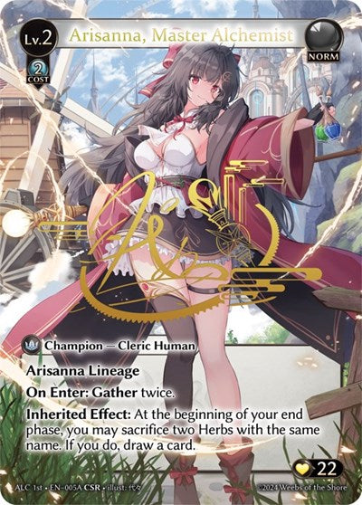 Arisanna, Master Alchemist (CSR) (005A) (ALC1E) - 005A - Collector Super Rare - Alchemical Revolution