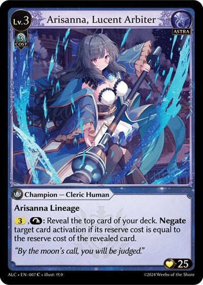 Arisanna, Lucent Arbiter - 007 - Common - Alchemical Revolution