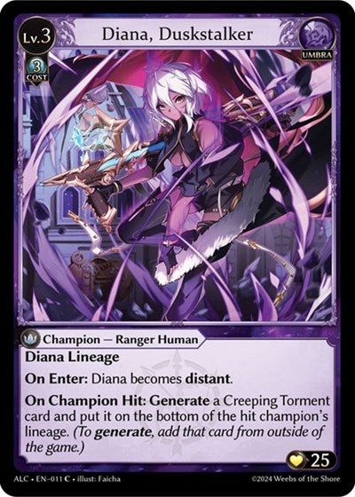 Diana, Duskstalker - 011 - Common - Alchemical Revolution