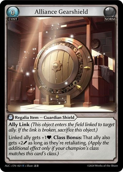 Alliance Gearshield - 021 - Rare - Alchemical Revolution