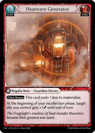 Heatwave Generator - 033 - Rare - Alchemical Revolution