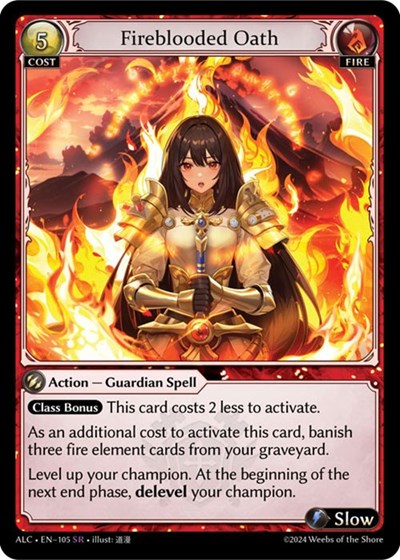 Fireblooded Oath - 105 - Super Rare - Alchemical Revolution