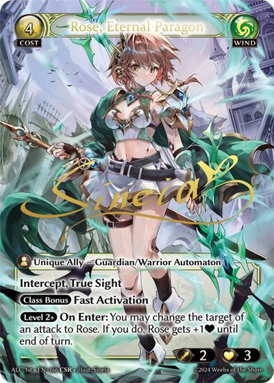Rose, Eternal Paragon (CSR) (ALC1E) - 166 - Collector Super Rare - Alchemical Revolution