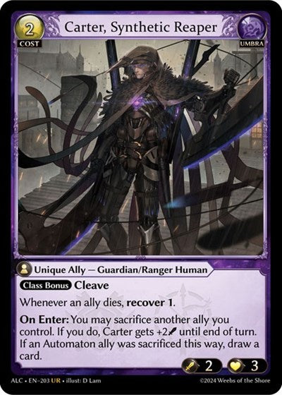 Carter, Synthetic Reaper - 203 - Ultra Rare - Alchemical Revolution