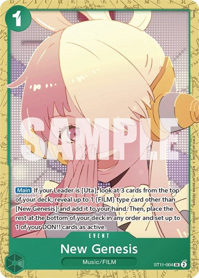 New Genesis - ST11-004 - Super Rare (Starter Deck 11: Uta Deck Battle) - One Piece Promotion Cards
