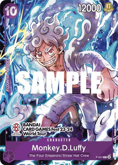 Monkey.D.Luffy (041) (BANDAI CARD GAMES Fest 23-24 World Tour) - P-041 - Promo - One Piece Promotion Cards