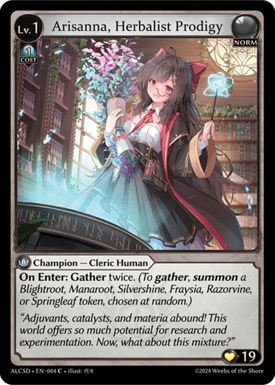 Arisanna, Herbalist Prodigy - 004 - Common - Alchemical Revolution Starter Decks