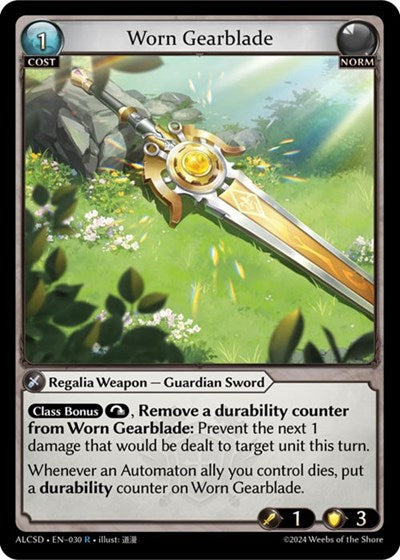 Worn Gearblade - 030 - Rare - Alchemical Revolution Starter Decks