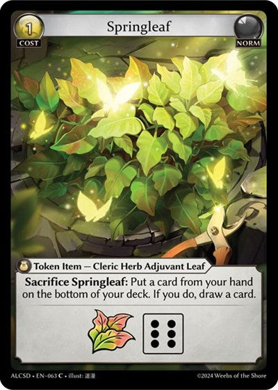 Springleaf - 063 - Common - Alchemical Revolution Starter Decks