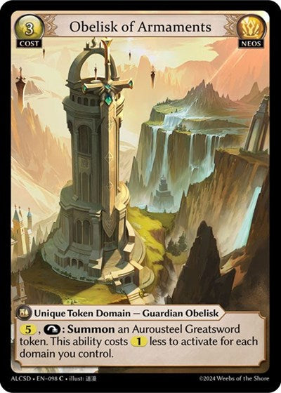 Obelisk of Armaments - 098 - Common - Alchemical Revolution Starter Decks