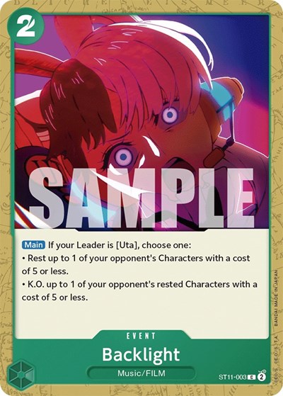 Backlight - ST11-003 - Common - ST-11: Starter Deck 11 Uta