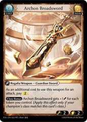 Archon Broadsword - 022 - Promo - Promotional Cards