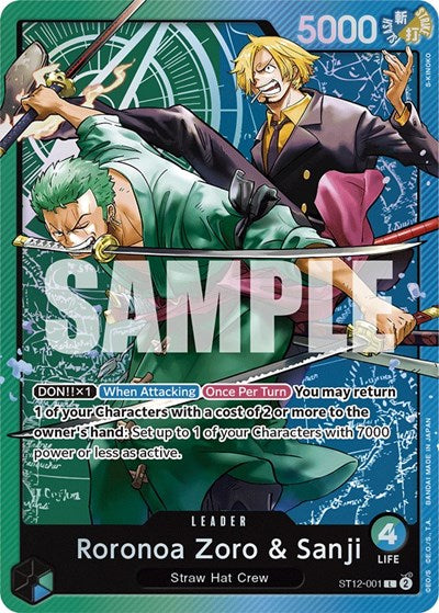 Roronoa Zoro & Sanji - ST12-001 - Leader - ST-12: Starter Deck 12 Zoro and Sanji