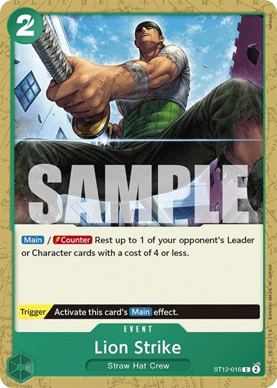 Lion Strike - ST12-016 - Common - ST-12: Starter Deck 12 Zoro and Sanji