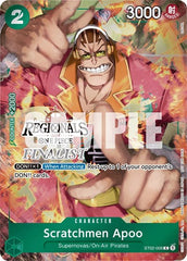Scratchmen Apoo (Online Regional 2024) [Finalist] - ST02-008 - Common - One Piece Promotion Cards