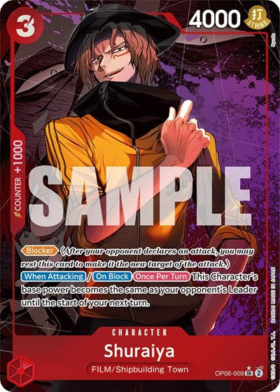Shuraiya - OP06-009 - Super Rare (Alternate Art) - Wings of the Captain