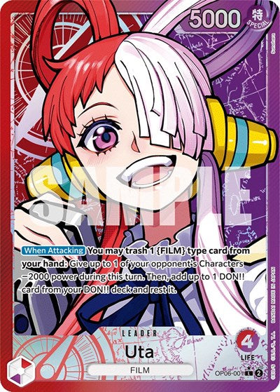 Uta - OP06-001 - Leader (Alternate Art) - Wings of the Captain