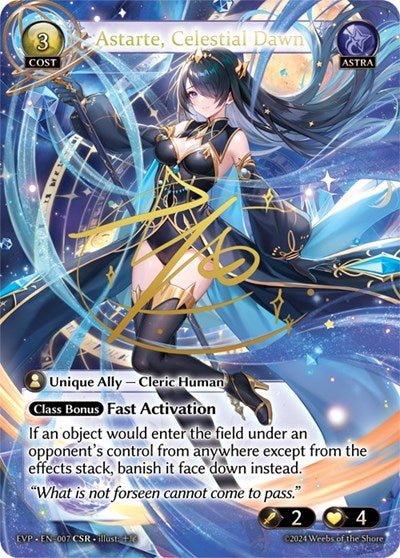 Astarte, Celestial Dawn - 007 - Collector Super Rare - Alchemical Revolution Event Pack