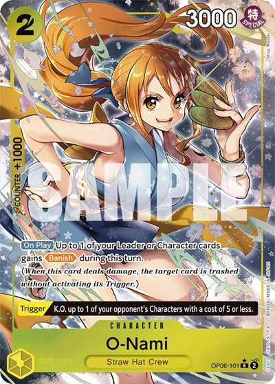 O-Nami - OP06-101 - Rare (Alternate Art) - Wings of the Captain