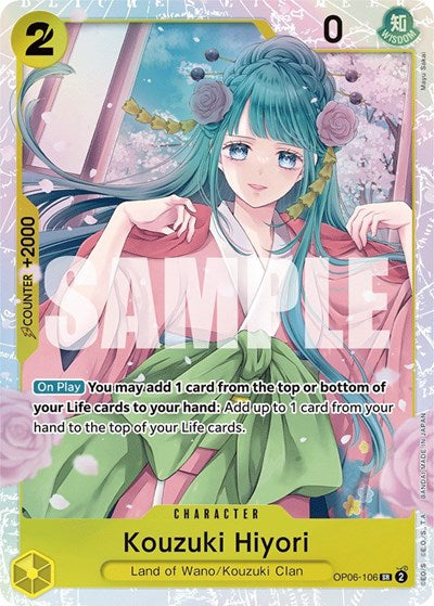 Kouzuki Hiyori - OP06-106 - Super Rare - Wings of the Captain