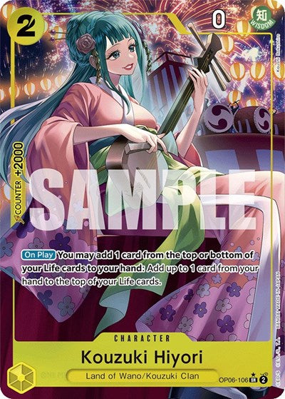 Kouzuki Hiyori - OP06-106 - Super Rare (Alternate Art) - Wings of the Captain