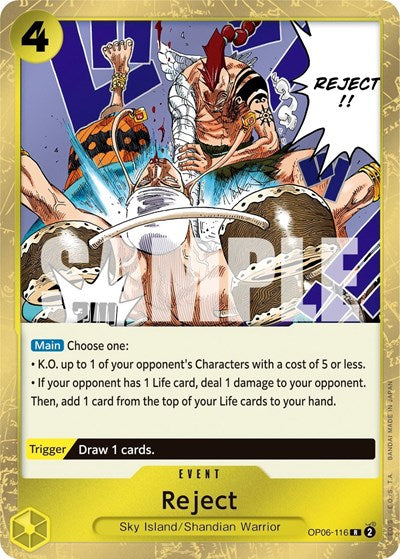 Reject - OP06-116 - Rare - Wings of the Captain