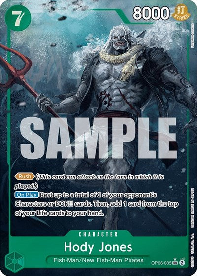 Hody Jones - OP06-035 - Super Rare (Alternate Art) - Wings of the Captain