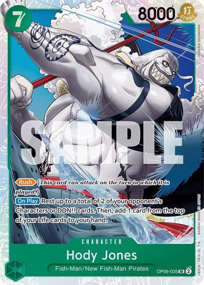 Hody Jones - OP06-035 - Super Rare - Wings of the Captain