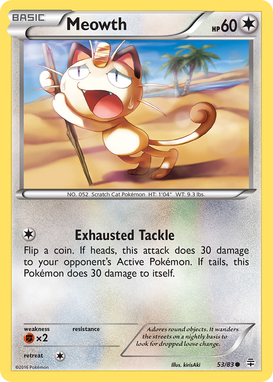 Meowth - 53/83 - Generations