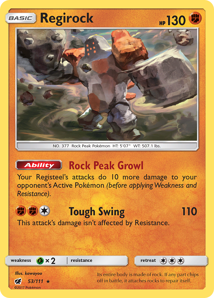 Regirock - 053/111 - Crimson Invasion