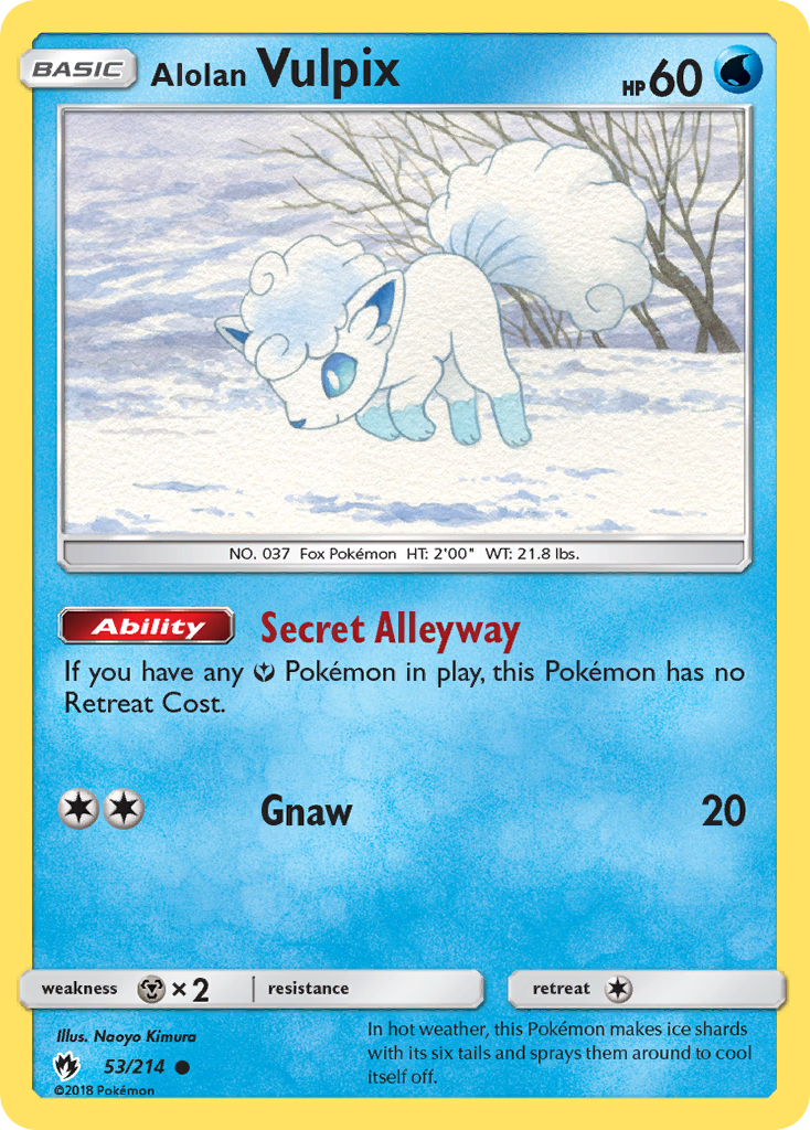 Alolan Vulpix - 053/214 - Lost Thunder