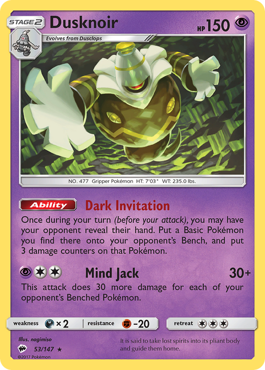 Dusknoir - 053/147 - Burning Shadows