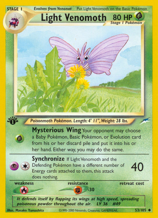 Light Venomoth - 053/105 - Neo Destiny