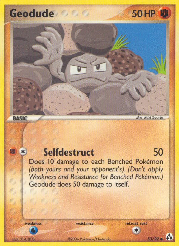 Geodude - 53/92 - Legend Maker