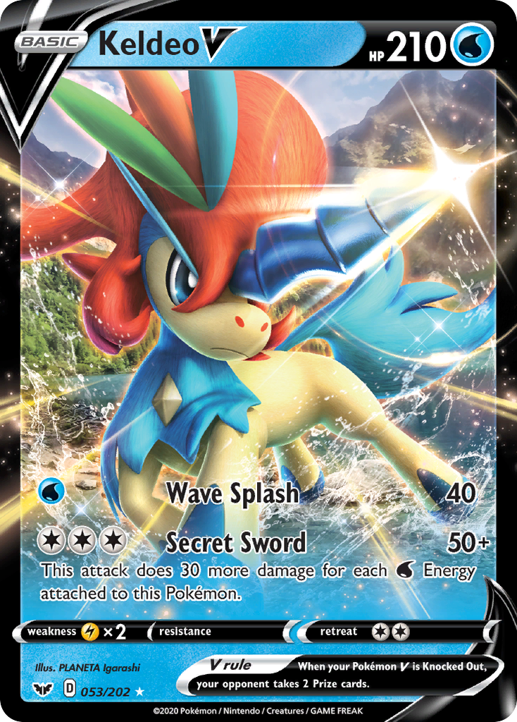 Keldeo V - 053/202 - Sword & Shield