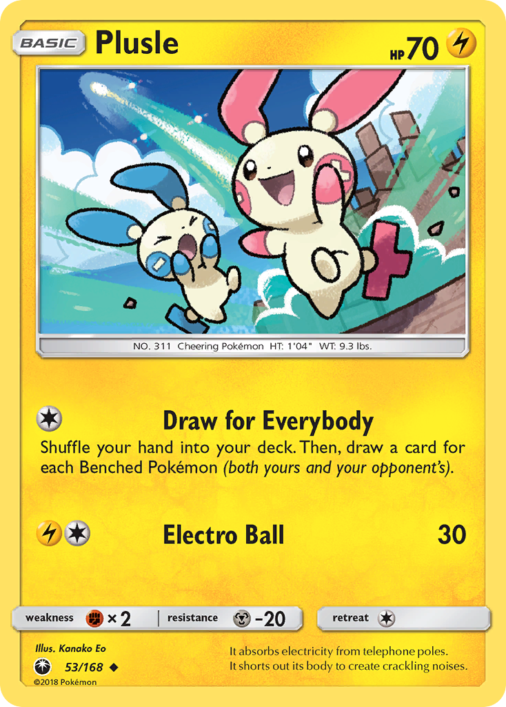 Plusle - 053/168 - Celestial Storm