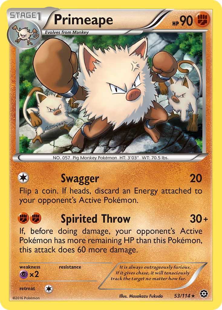 Primeape - 053/114 - Steam Siege