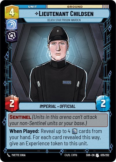 Lieutenant Childsen - Death Star Prison Warden - 035/252 - Uncommon - Spark of Rebellion