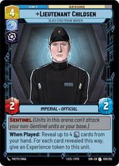 Lieutenant Childsen - Death Star Prison Warden - 035/252 - Uncommon - Spark of Rebellion