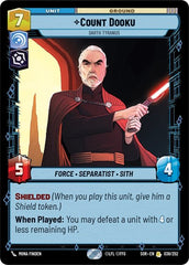 Count Dooku - Darth Tyranus - 038/252 - Rare - Spark of Rebellion
