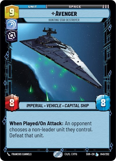 Avenger - Hunting Star Destroyer - 040/252 - Legendary - Spark of Rebellion