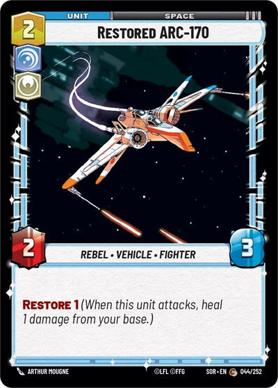 Restored ARC-170 - 044/252 - Common - Spark of Rebellion